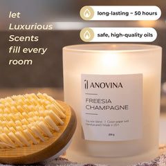 Gift-ready Champagne Toast Candle with decorative box