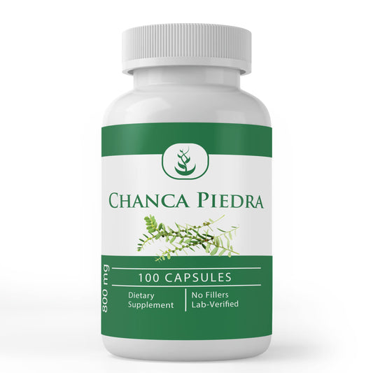 Pure Original Chanca Piedra capsules front label
