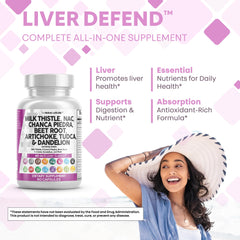 Chanca piedra, dandelion, artichoke and liver support capsules