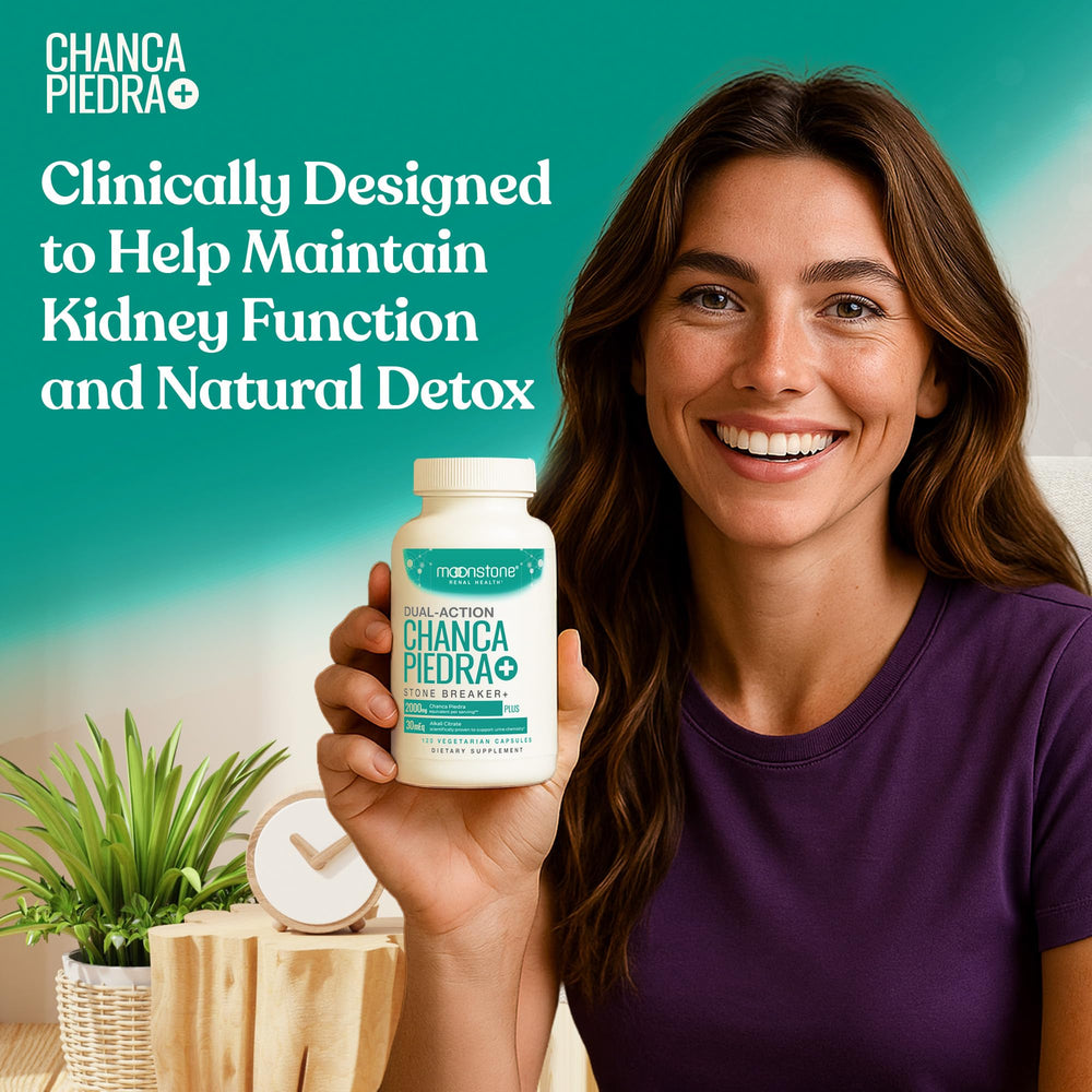 Bottle of Chanca Piedra Stone Breaker 120 vegan capsules