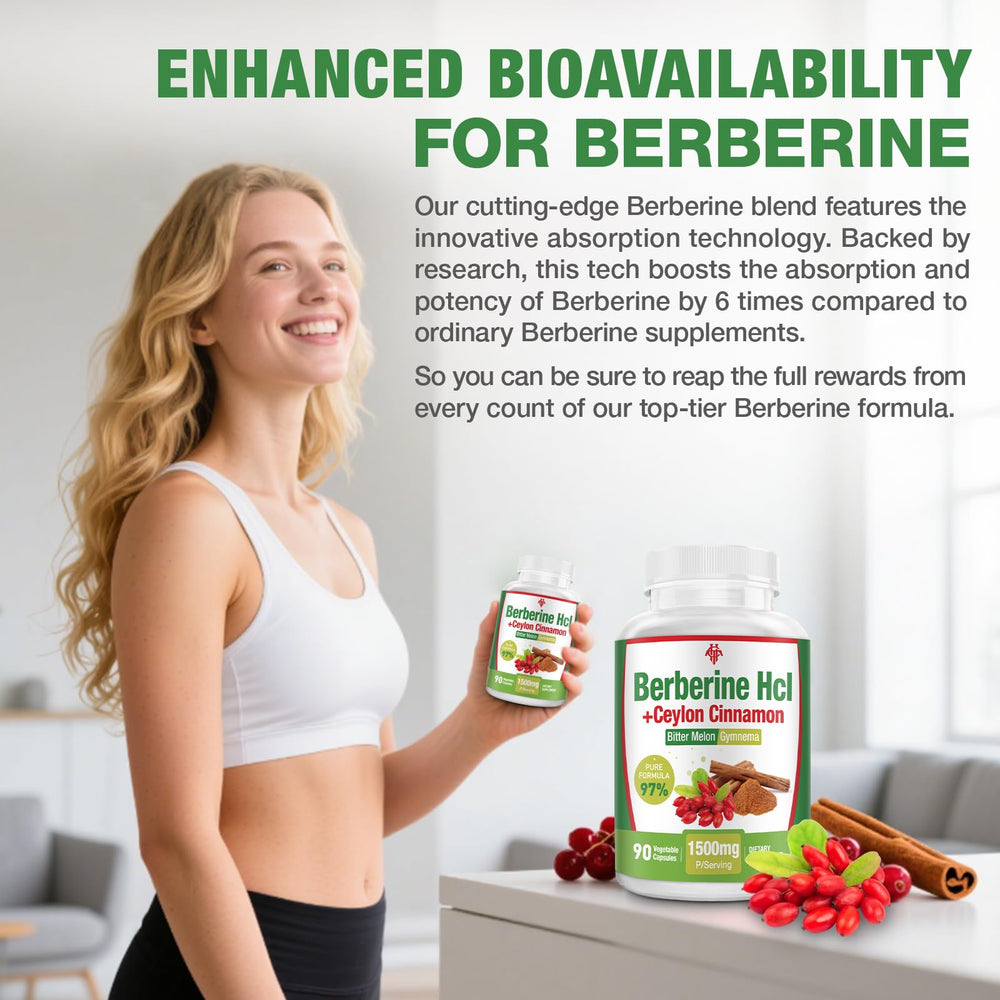 Made in USA GMP manufacturing label for CHANUBITO Berberine