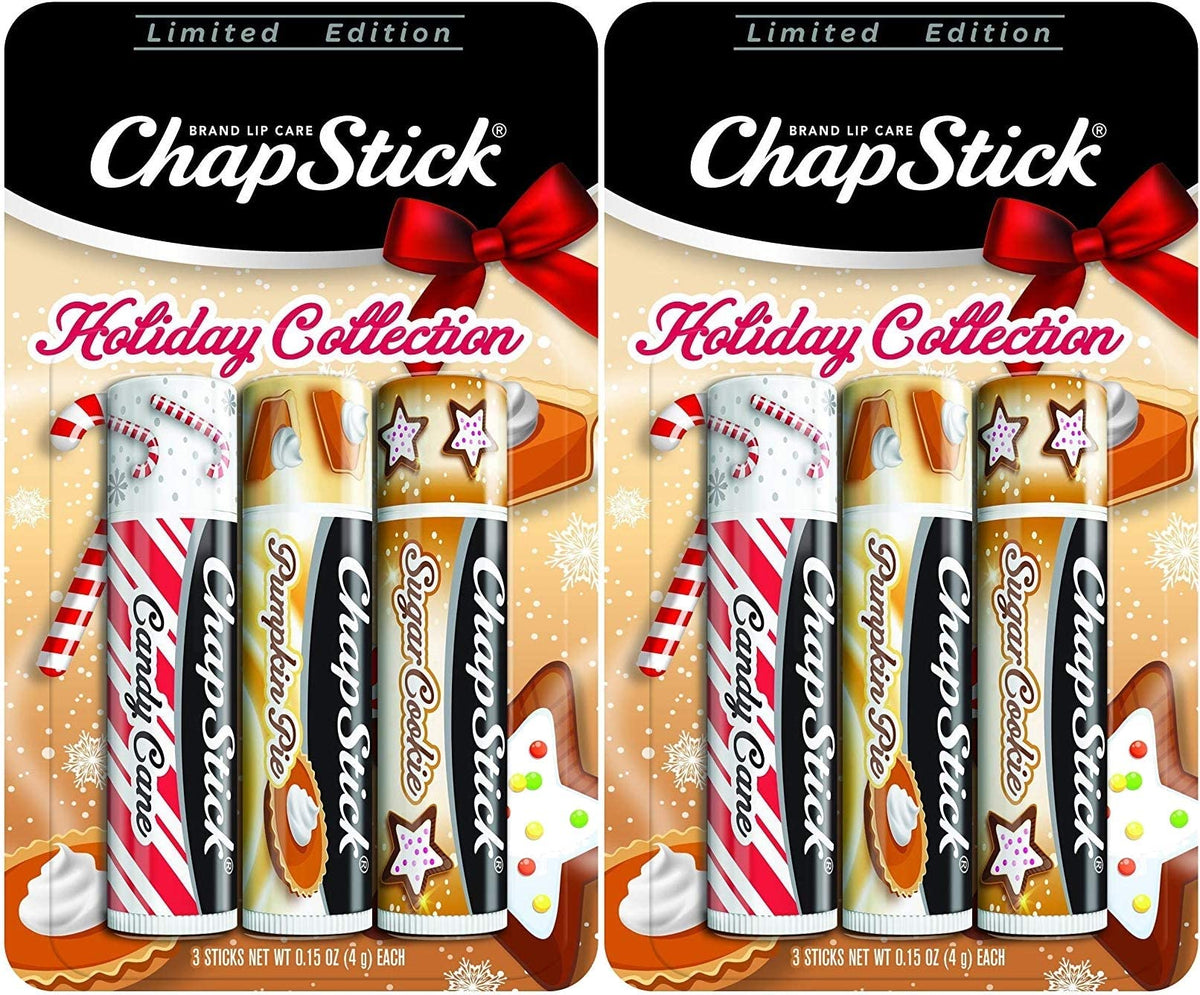 ChapStick Holiday Candy Cane packaging for portable lip care