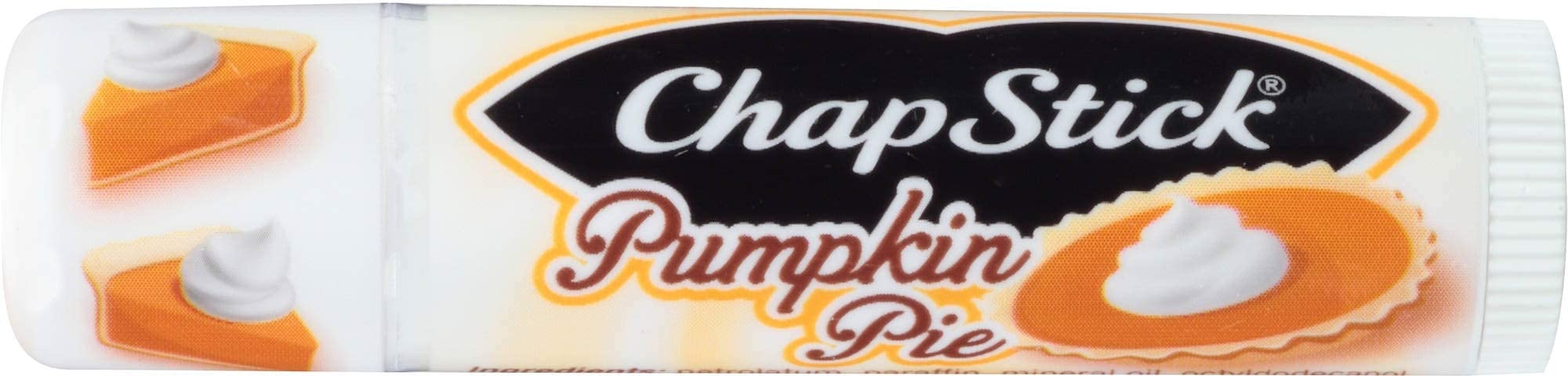 ChapStick Holiday Pumpkin Pie packaging offers travel-ready lip care