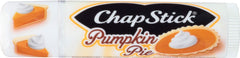 ChapStick Holiday Pumpkin Pie packaging offers travel-ready lip care