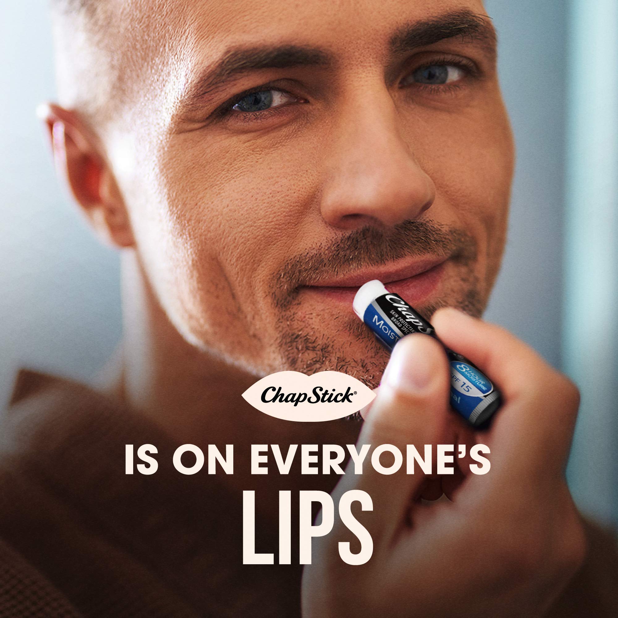 ChapStick SPF lip protection in sunny outdoor scene