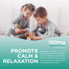 Close-up of magnesium content on label: 50 mg per gummy