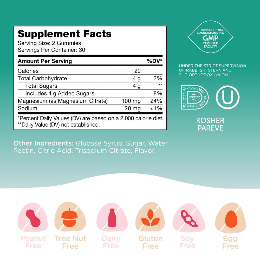 Allergen-free gummy ingredients list