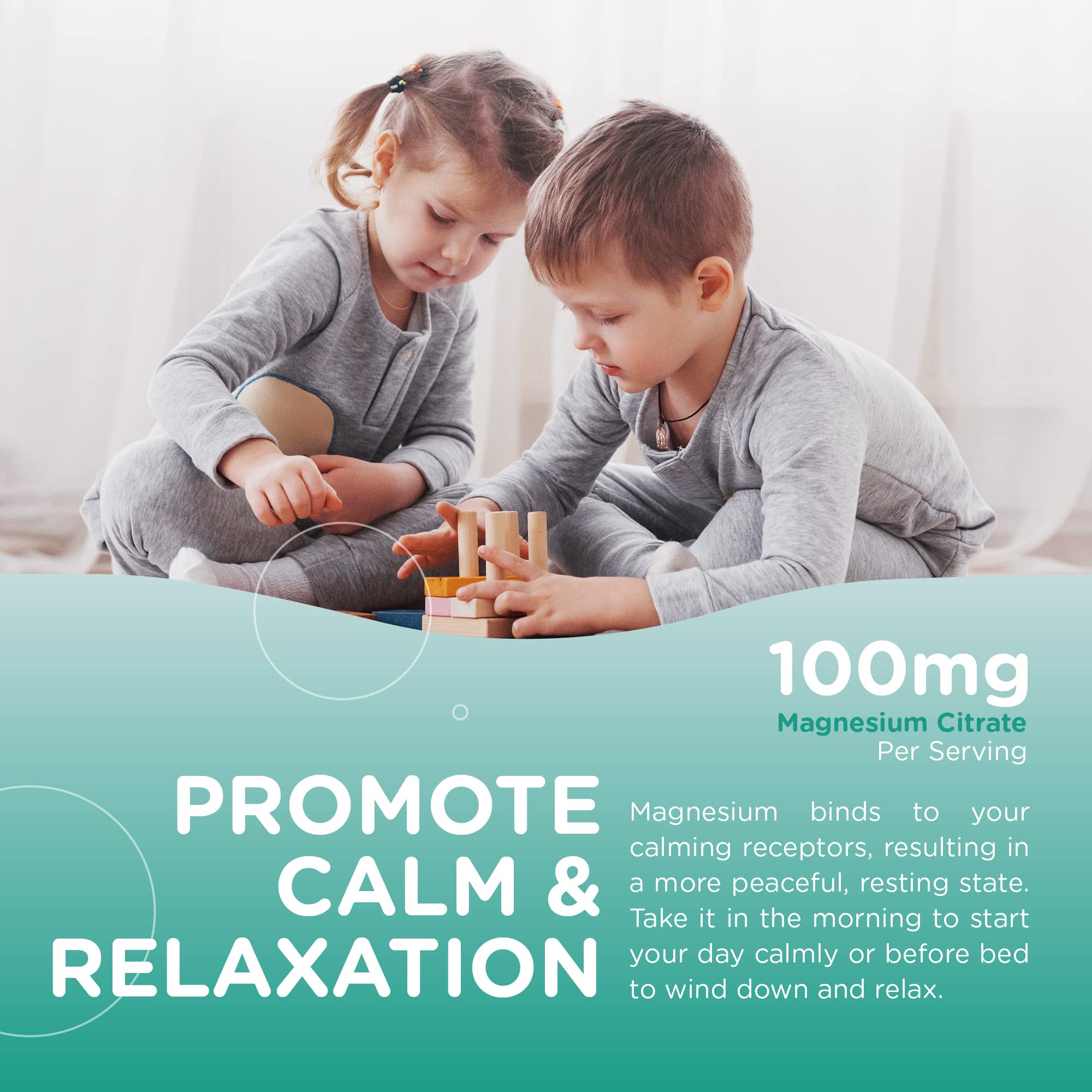 Kosher certification label on magnesium gummies