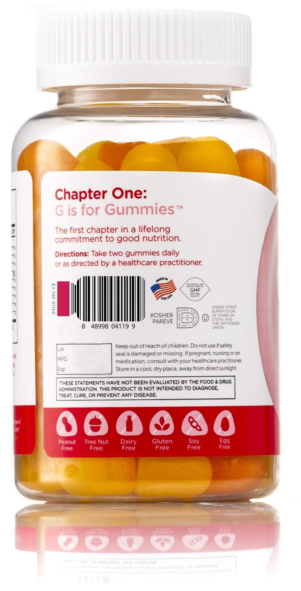 Allergen-free gummies: free from peanuts, tree nuts, dairy, gluten, soy and egg