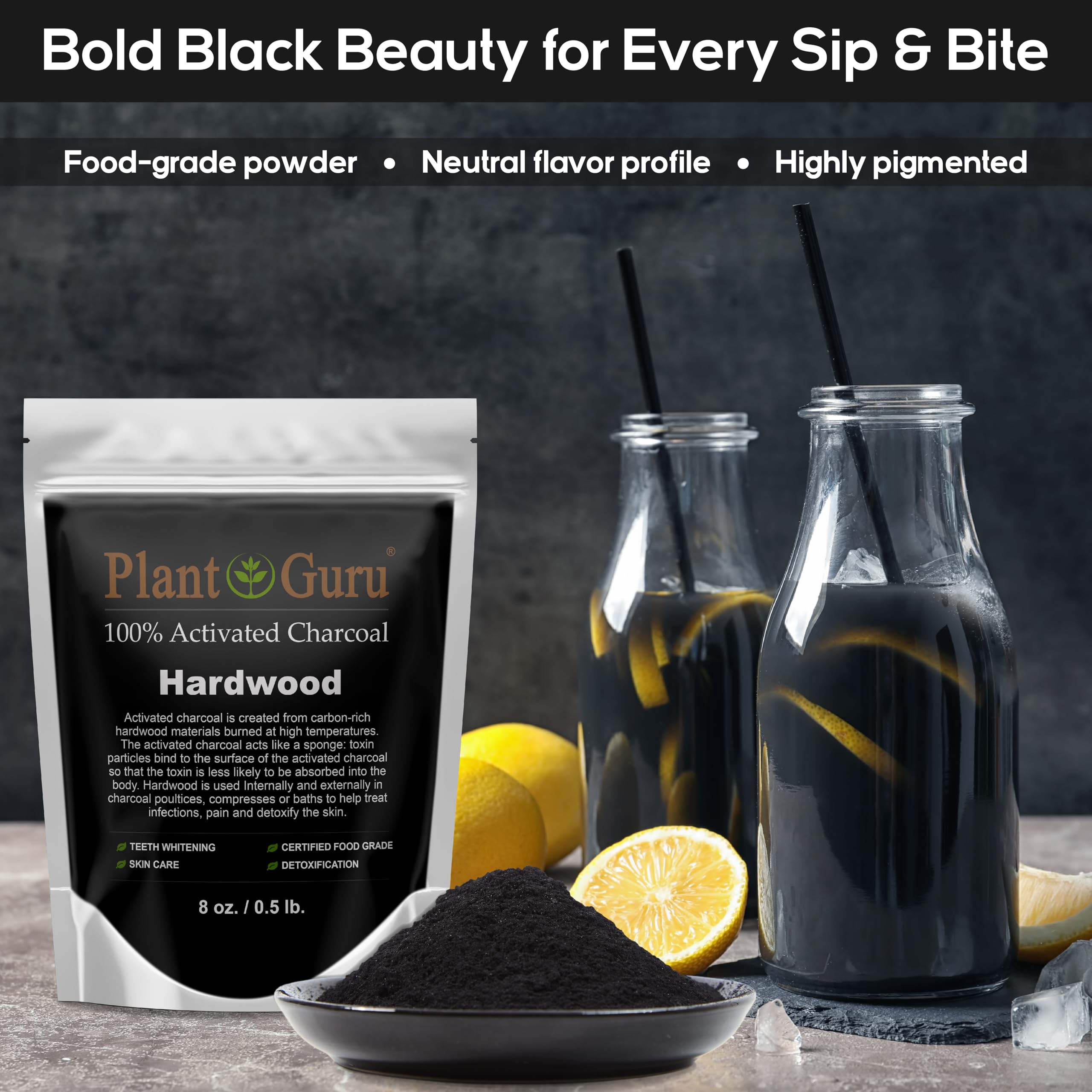 Activated charcoal powder for soap making