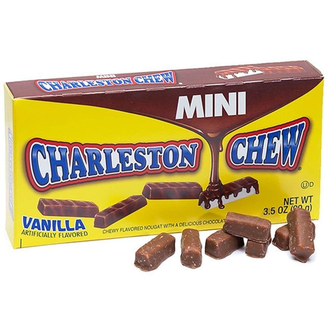 Charleston Chew 4oz box 12ct back/side view of packaging