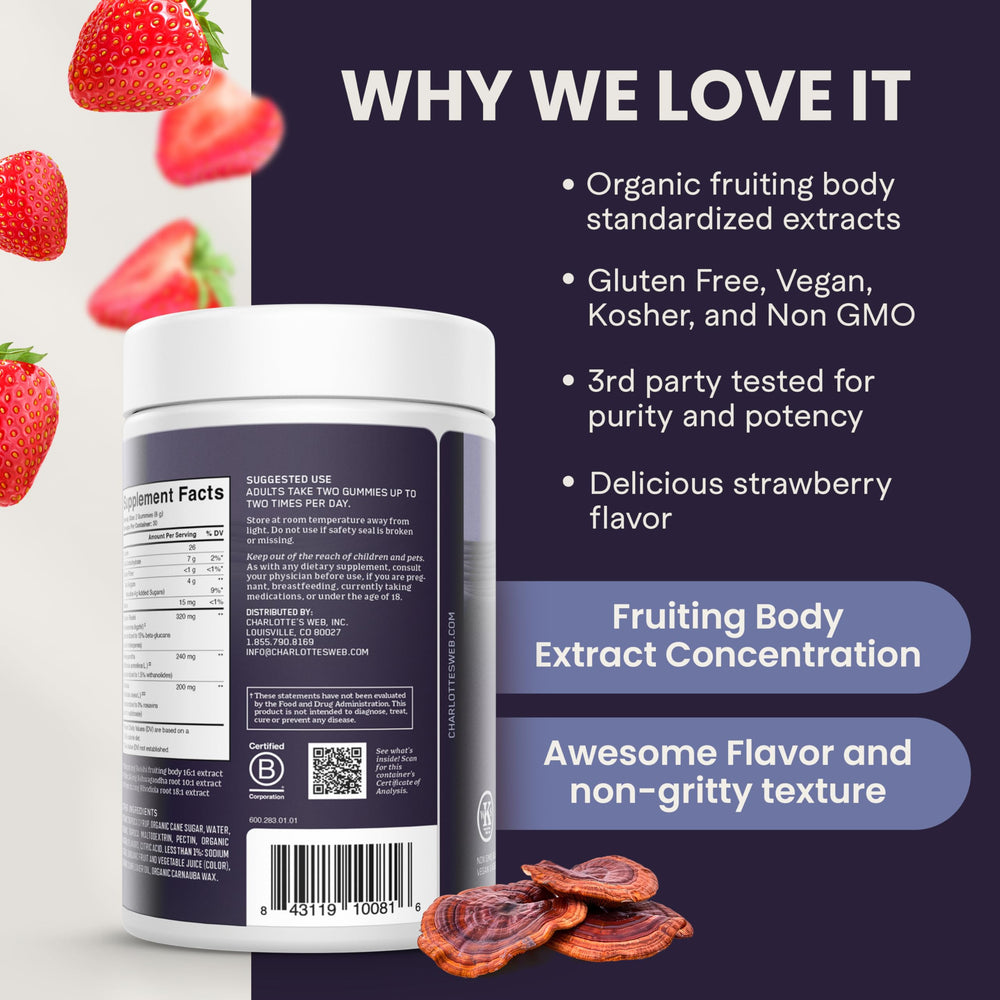 Ingredient panel and dosage information on packaging