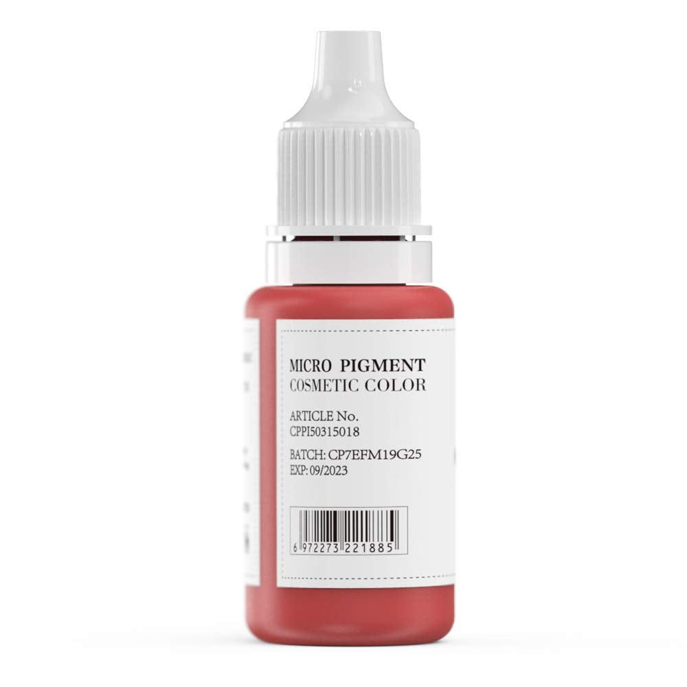 Lip and eyeliner application using Charme Princesse flesh color pigment