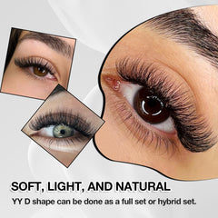 CHARMO'CLOCK hypoallergenic lashes designed for safe, lightweight wear.
