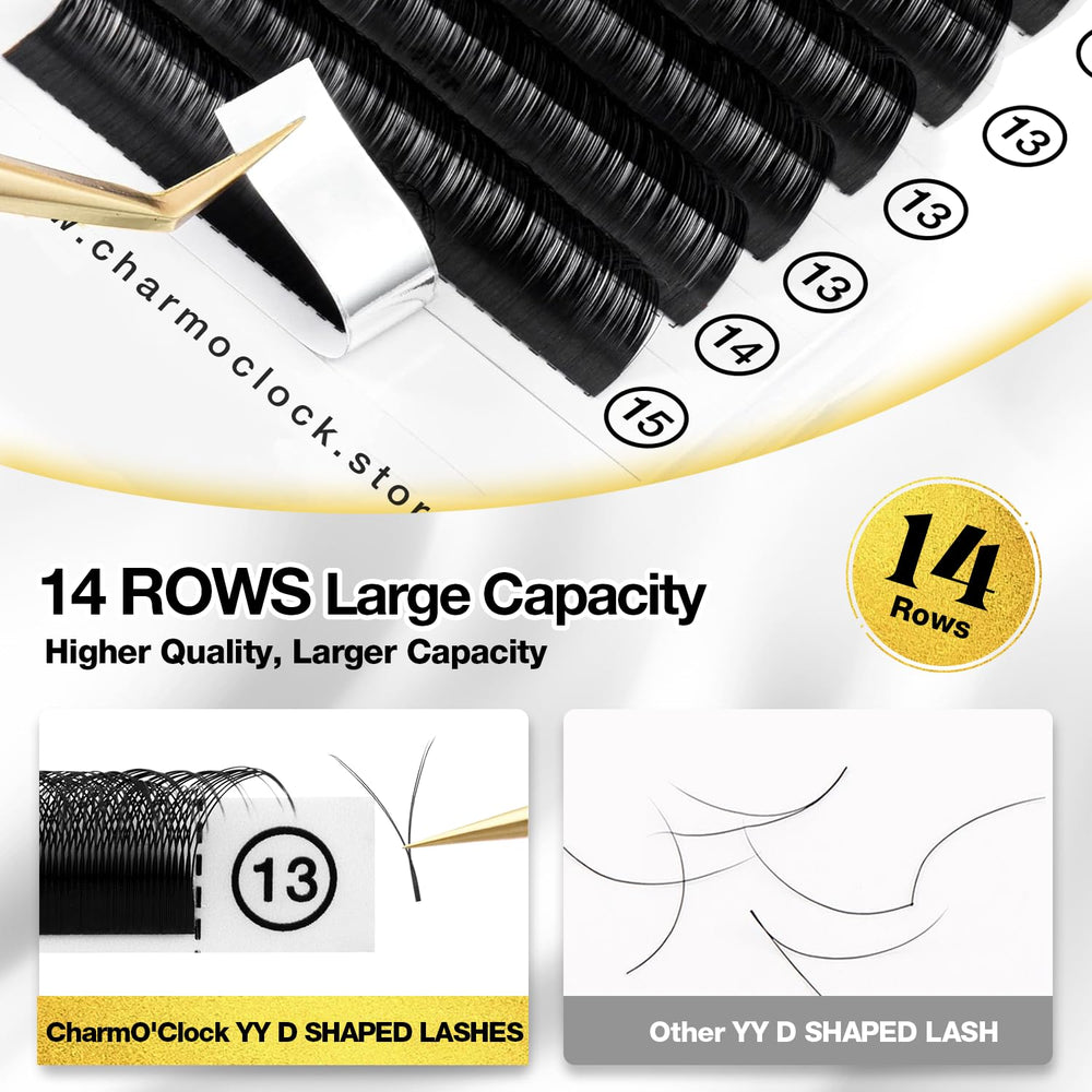 CharmO'clock individual lashes maintain precise shape during application.