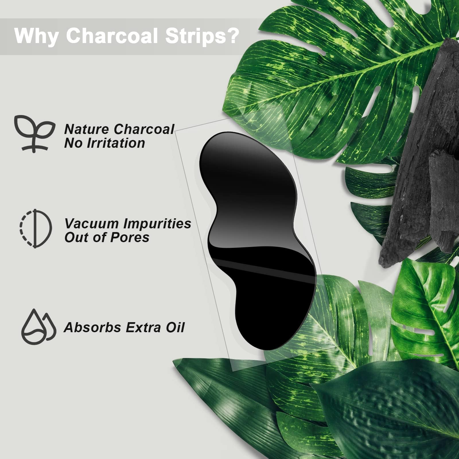 Applying Charmonic strip to the nose after warm water preparation
