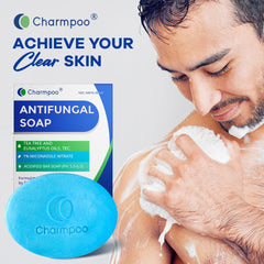 CHARMPOO antifungal soap shea-butter shot emphasizes conditioning and barrier support