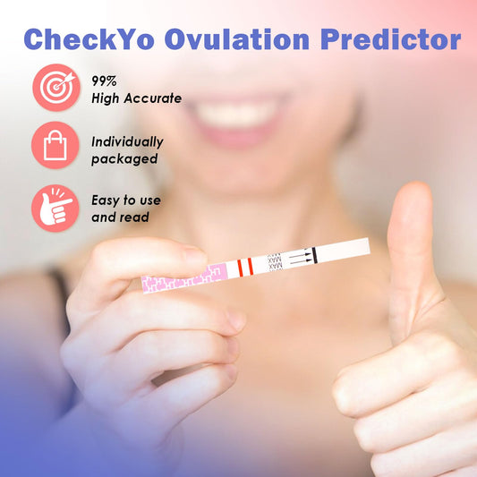 Ovulation test strip 1 showing test line