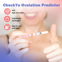 Ovulation test strip 1 showing test line
