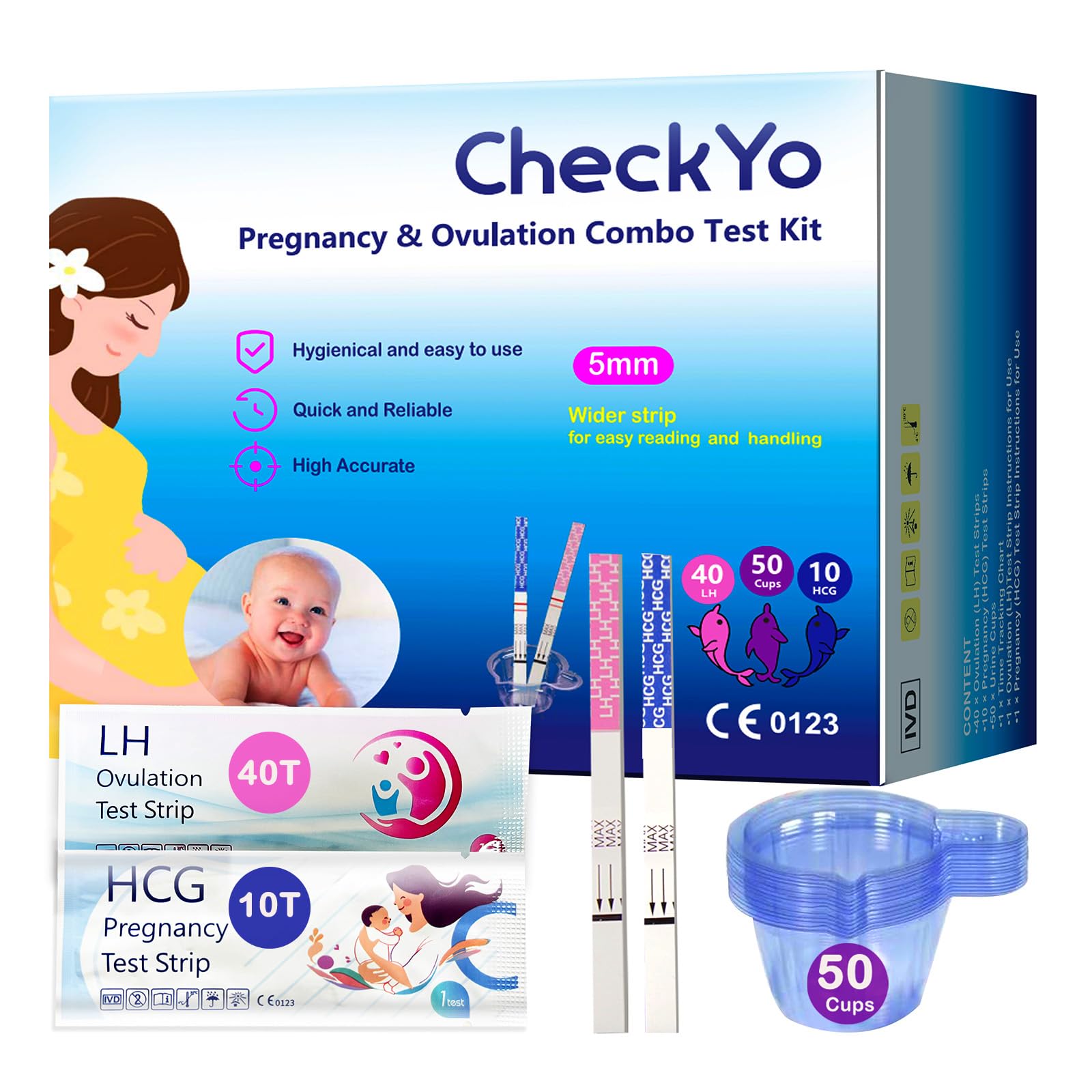 CheckYo Ovulation & Pregnancy Test Strips Combo hero image