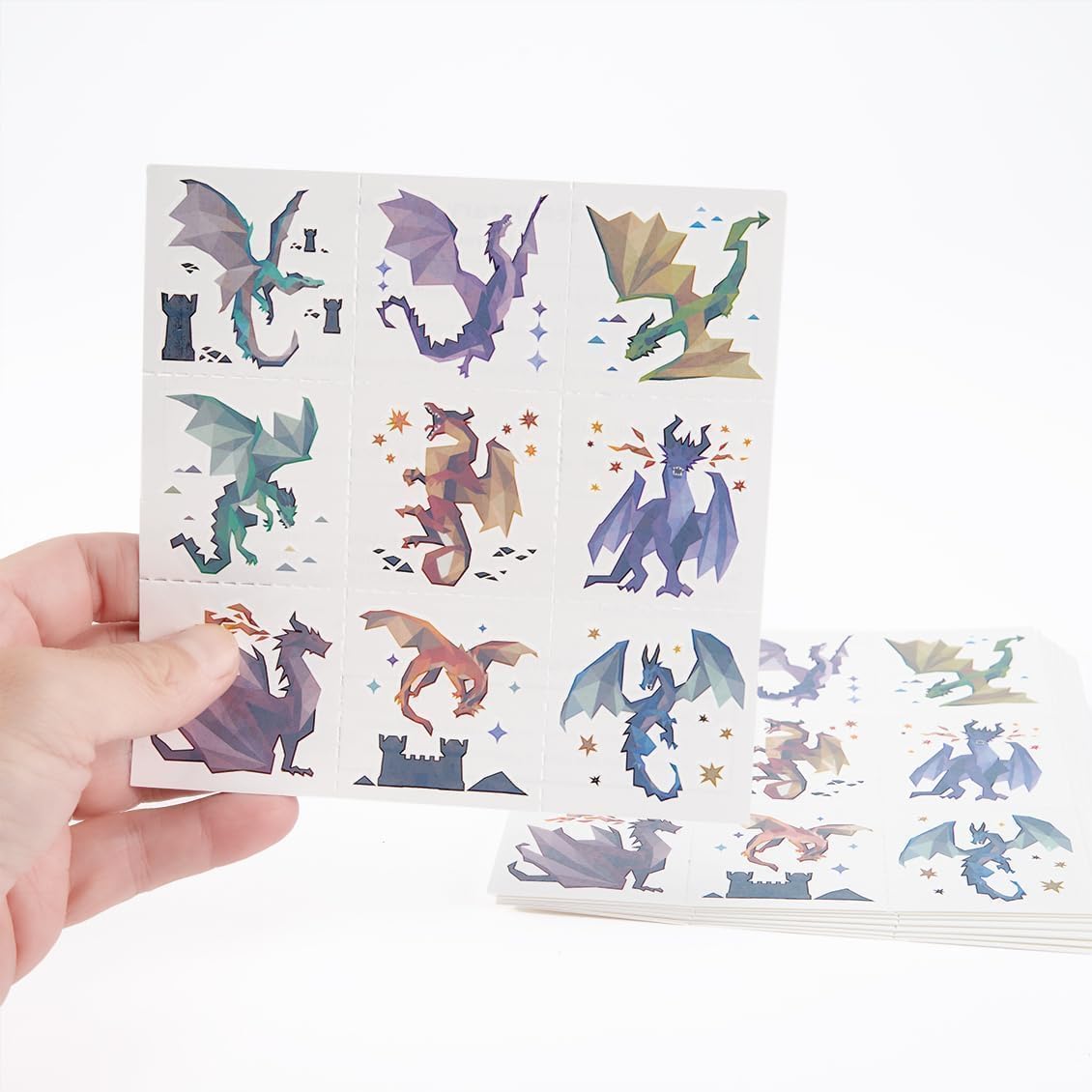 Cheerland dragon warrior tattoos add fantasy flair for roleplay.