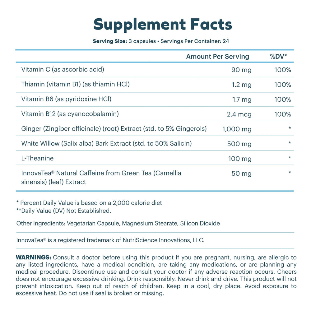 Cheers Relief morning ritual supports responsible enjoyment and recovery.