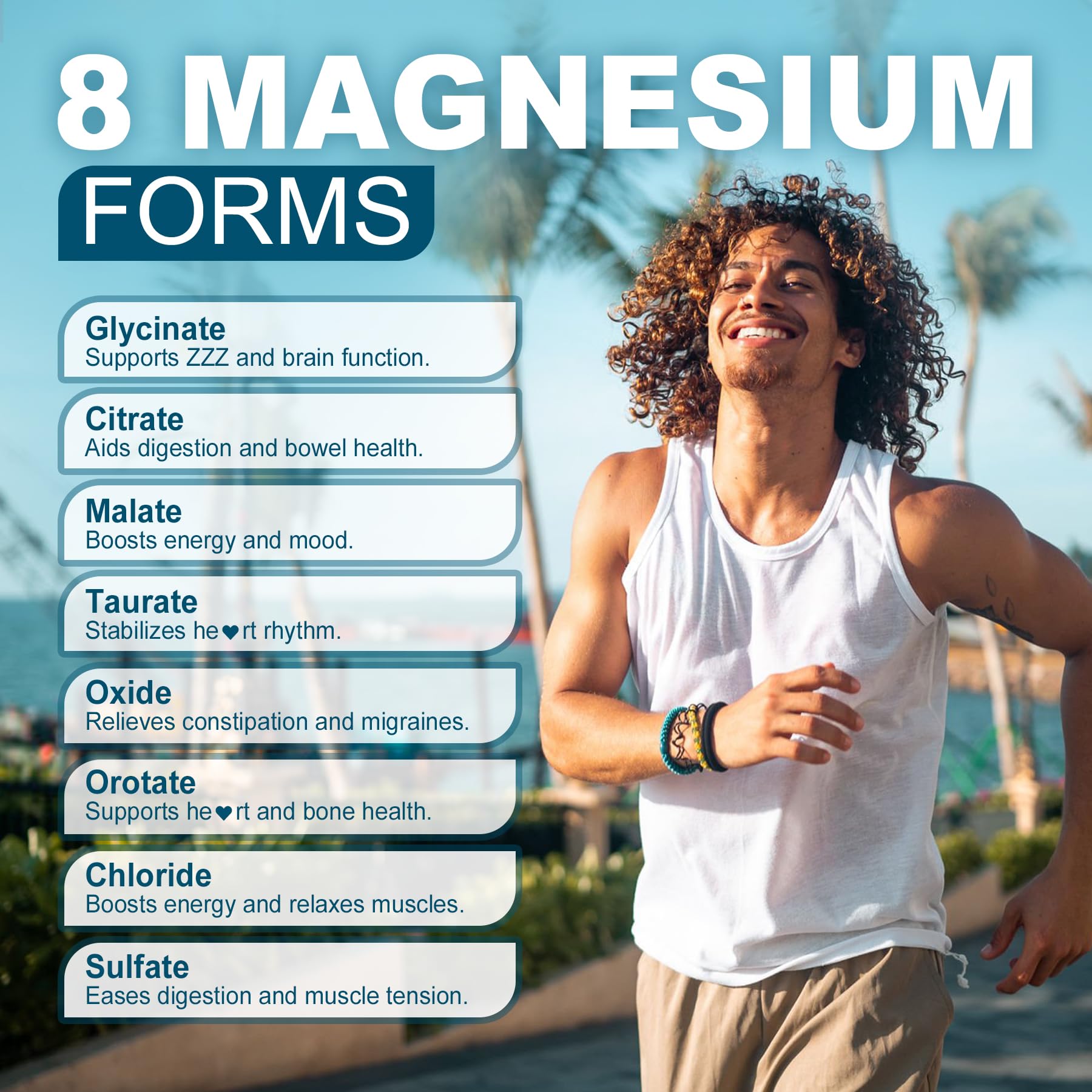 8 chelated magnesium forms for enhanced absorption