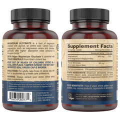Chelated magnesium glycinate for high absorption