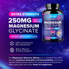 Diagram showing high absorption of chelated magnesium glycinate