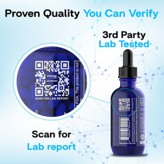Chemist Labs logo beside methylene blue bottle