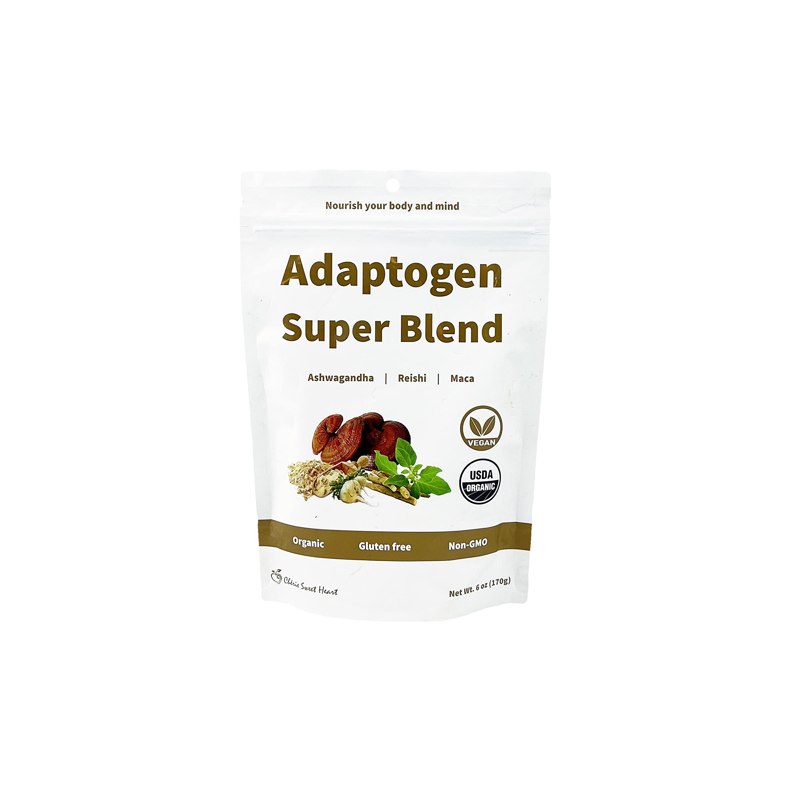 Product image: Cherie Sweet Heart Adaptogen Super Blend 6oz bag