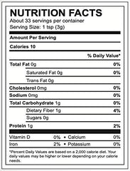 USDA Organic certification badge for Cherie Sweet Heart Chaga Powder