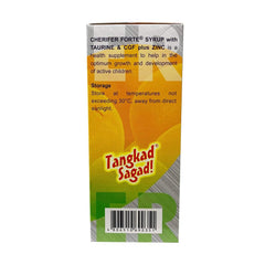 Close-up of Cherifer Forte Syrup dropper