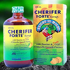 Cherifer Forte Syrup 240ml packaging and bottle