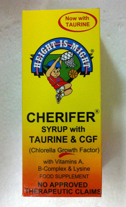 Cherifer Syrup 3 x 120ml Pack – Chlorella Growth Factor, Taurine & Lysine
