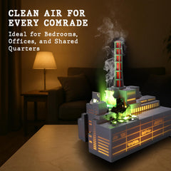 HOM Chernobyl diffuser placed in a bedroom setting
