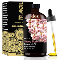 Cherry Blossom Essential Oil in an amber glass bottle (120 ml) with dropper