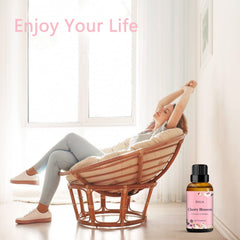 Packaging and 30 ml bottle of cherry blossom essential oil