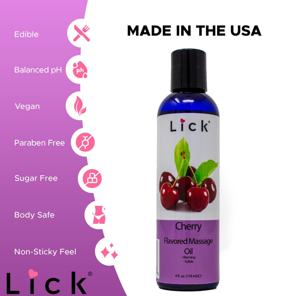 Massage therapist applying Cherry Flavored Massage Oil
