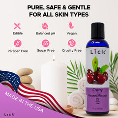 Honeymoon essentials kit featuring Cherry Flavored Massage Oil