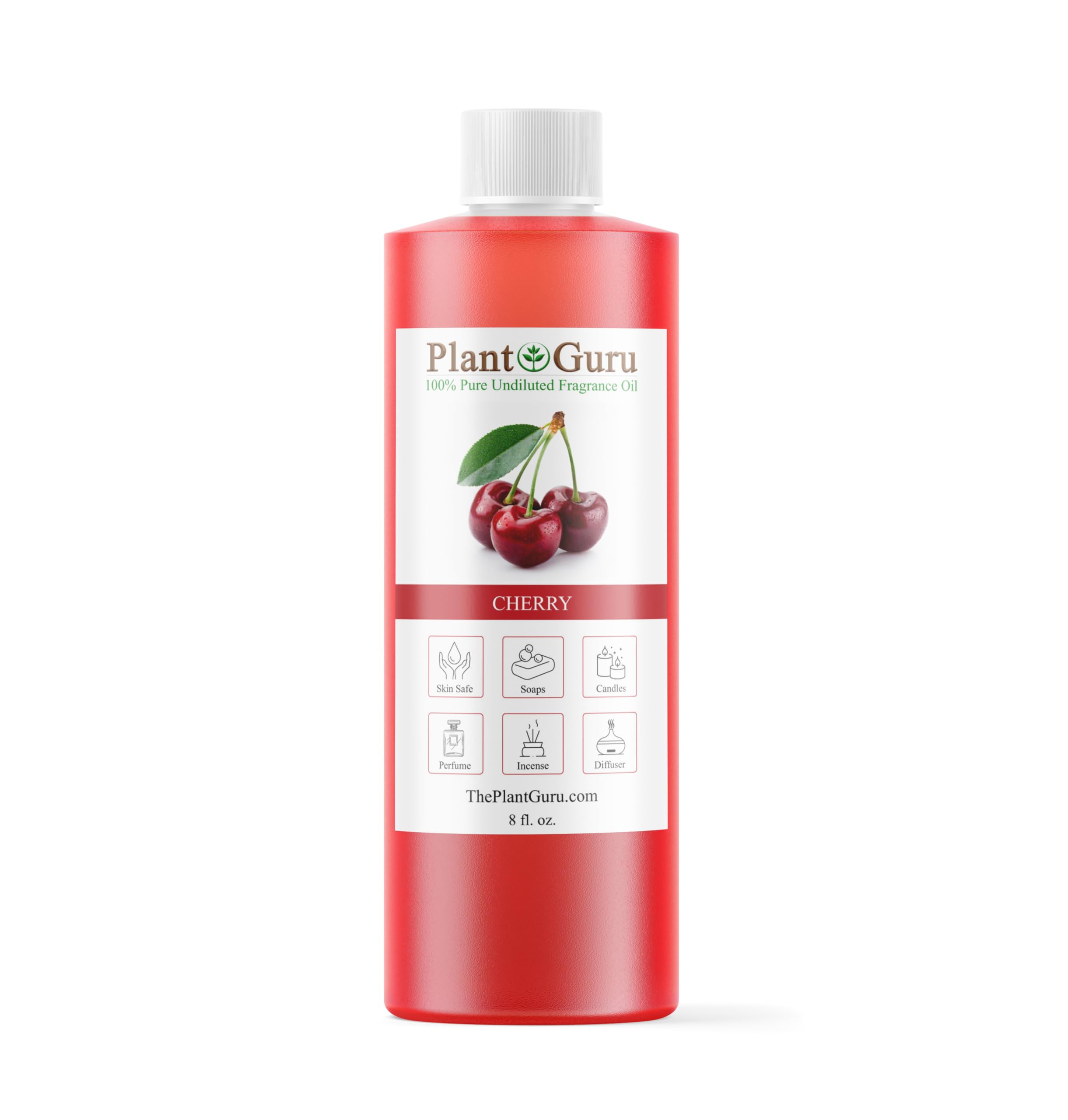 Cherry Fragrance Oil 8 oz bottle with label