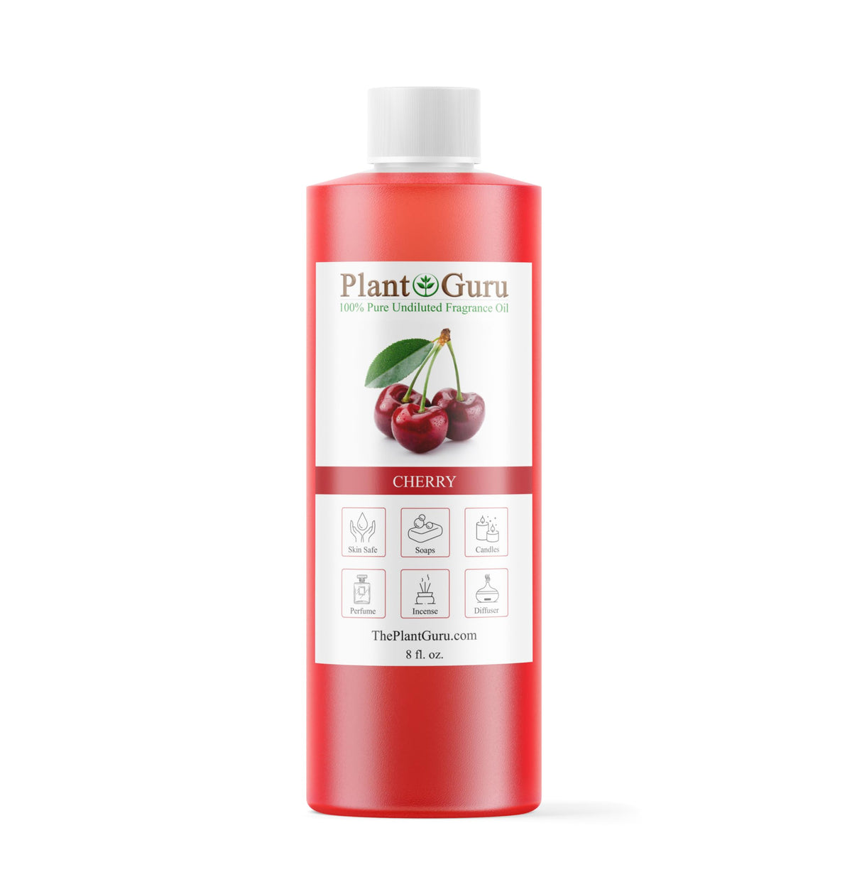 Cherry Fragrance Oil 8 oz bottle with label
