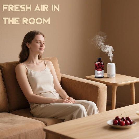 Diffuser with cherry fragrance oil