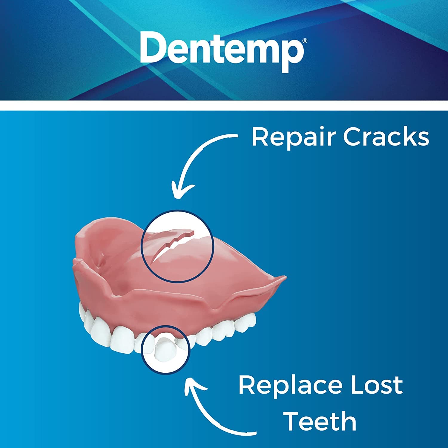 Cherry-flavored denture repair kit label