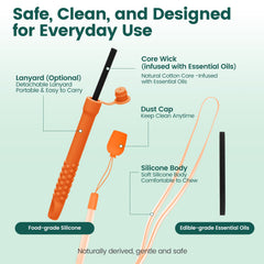 Three refill cores for aroma sticks with essential oils