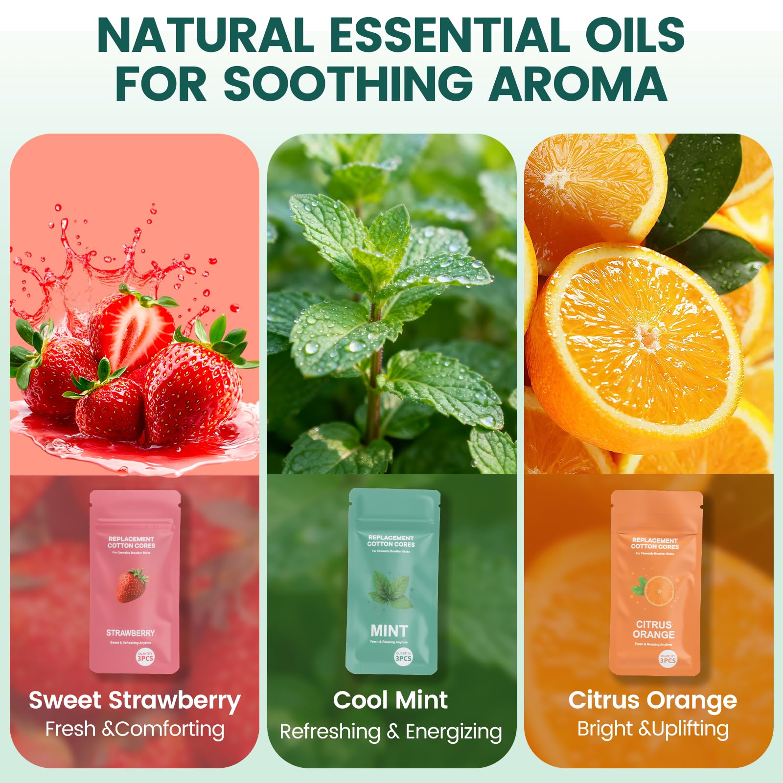 Travel-friendly aroma sticks set ready for use