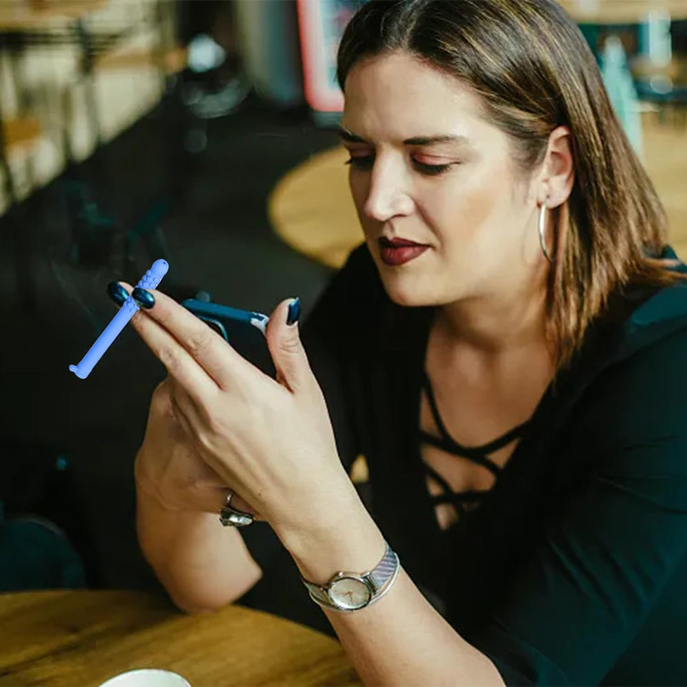Reusable, BPA-free silicone Chewable Breather Stick