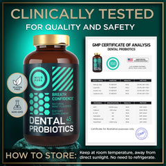 Chewable dental probiotic tablets