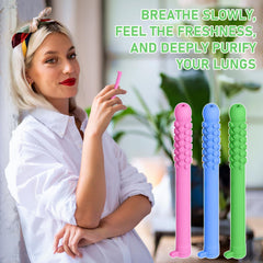 Product laid out showing silicone chew sticks and texture