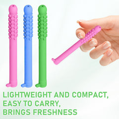 Portable breath sticks in a pocket or bag